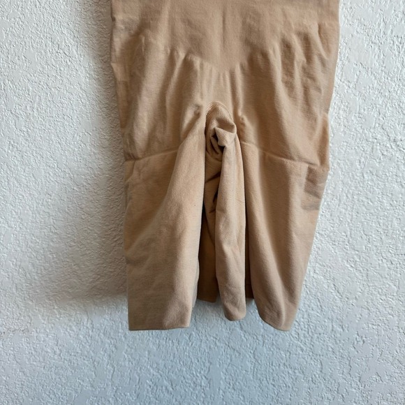 Spanx Power High-Rise Compression Sculpting Shaping Short Soft Nude Tan Cream M - Picture 8 of 13